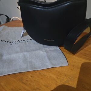 Donna Karan Sleek Black Crossbody Bag